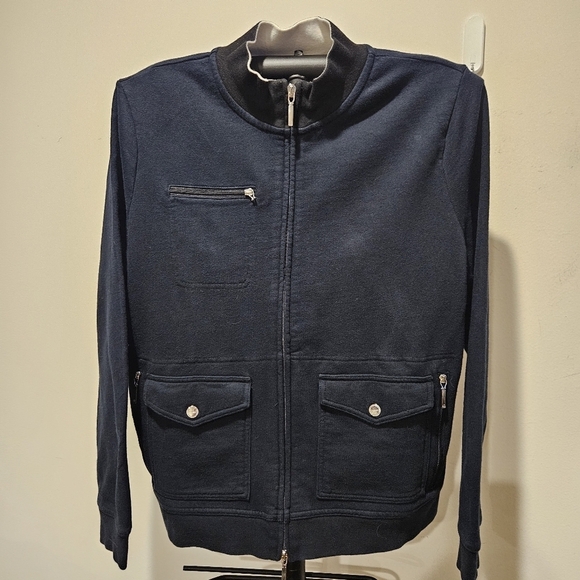 LAUREN RALPH LAUREN WOMEN'S BLACK ZIP-UP LIGHTWEIGHT JACKET SIZE MEDIUM - Picture 3 of 9